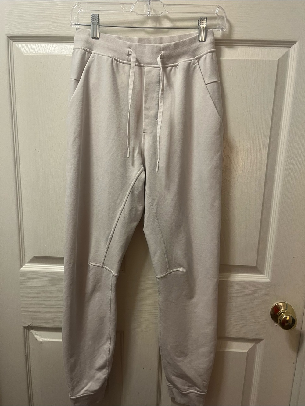 Lululemon Women’s Size XS White Scuba High Rise Jogger Sweatpants Drawstring